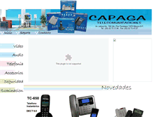 Tablet Screenshot of capaga.com.mx